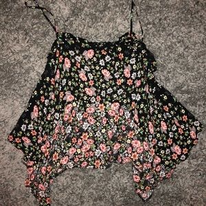 Floral top shop tank